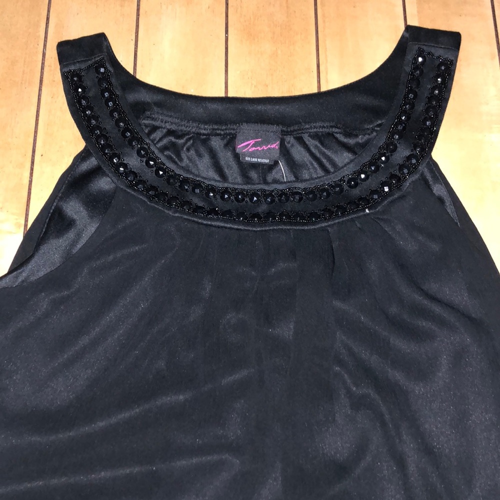NWT Torrid Black Tank Blouse, Plus 18